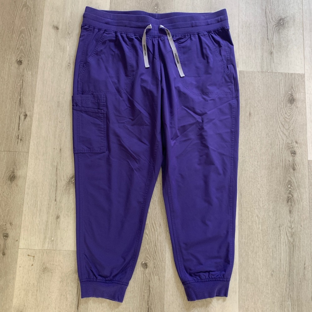 Carhartt Liberty Force Purple Scrub Joggers Womens Petite 2XL C51113 Cargo Pants